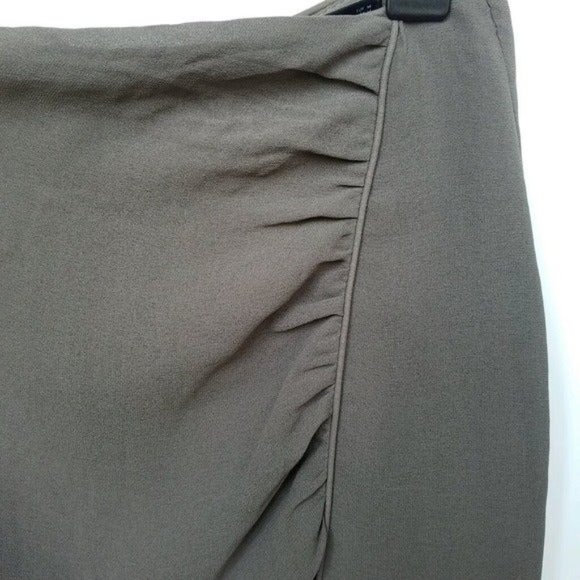 ZARA Pencil Skirt Ruched Work Office Career & Thigh Split Sz M - EUC! - Picture 2 of 9